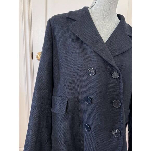 S MaxMara Linen Cotton Blazer Jacket Size 16 Quiet Luxury - Picture 6 of 12